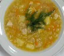 Гороховый суп с мясом