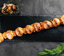 Картофель на мангале с салом