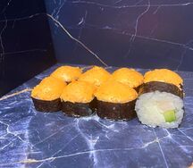 Запечённый ролл с креветкой