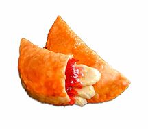 Чебурек с клубникой и бананом