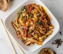 Лапша удон с овощами