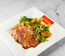 Салат с уткой и апельсином в соусе хойсин