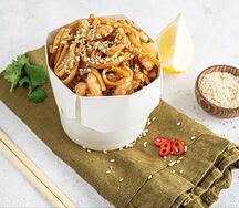 Вок с креветками