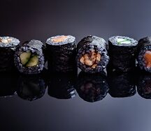 Мини ролл с огурцом