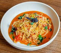 Спагетти с крабом