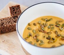 Тыквенный суп-пюре на кокосовом молоке