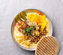 Хумус с грибами