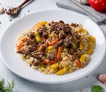 Праздничный плов с говядиной