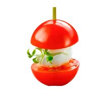 Канапе с мини-моцареллой