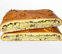 Пирог селедка с картошкой