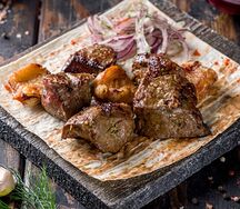 Шашлык из говяжьей печени