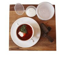 Борщ со сметаной