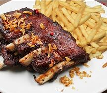 Ребра свиные с BBQ 300 грамм Новое меню