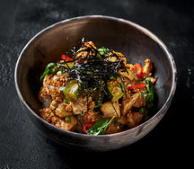 Донбури с имбирным цыпленком