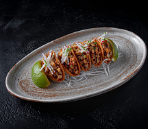 Тако с угрем и трюфельным унаги