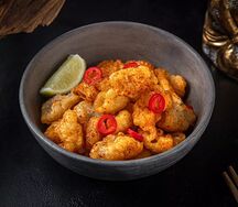 Хрустящие кальмары с перцем чили