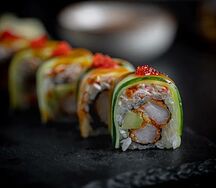 Ролл Креветки Темпура с камчатским крабом