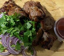 Шашлык из cвинoй шеи