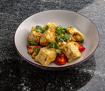 Салат с хрустящими баклажанами