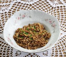 Гречка по-купечески с белыми грибами