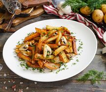 Жареный картофель с грибами