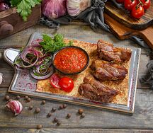 Шашлык из баранины Яблочки