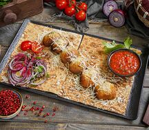 Грибы на мангале с пармезаном