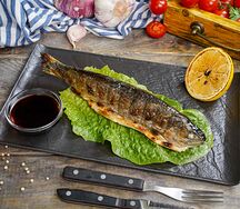 Форель на углях