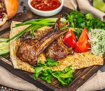 Шашлык из карэ ягненка