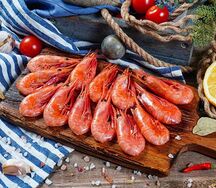 Креветки отварные 