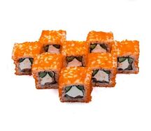 Калифорния тигровая креветка ролл