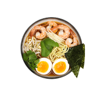 Рамен с креветками