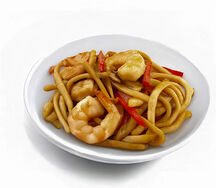 Лапша удон WOK с креветками