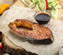 Стейк из лосося