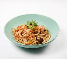 Рисовая лапша с креветками