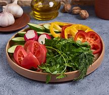 Букет России из свежих овощей