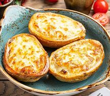 Грибной жульен на картофеле