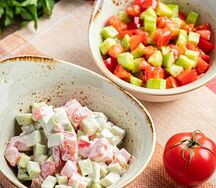 Детский овощной салат