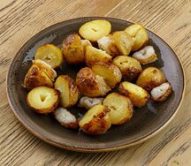 Картофель черри на углях