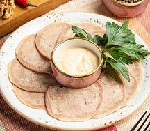 Язык говяжий с горчицей