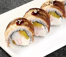 Ролл Дракон с креветкой
