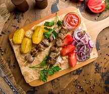 Шашлычки из говяжьей печени