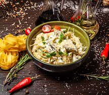 Паста Курица с грибами