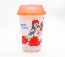 Соевый напиток со вкусом клубники Wu Ai Wu Jia