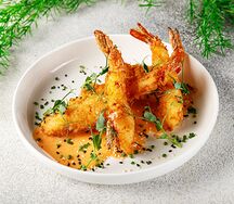 Креветки темпура со спайси-соусом