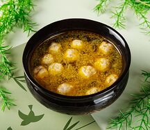 Суп с куриными фрикадельками