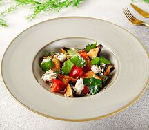 С хрустящими баклажанами