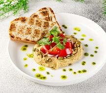 Хумус с узбекскими томатами