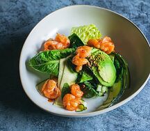 Салат Авокадо с креветками