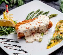 Семга в сливочном соусе